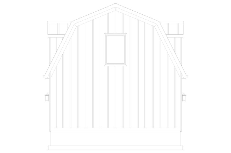 Architectural House Design - Exterior - Rear Elevation for European House Plan #1060-165, 0 bath