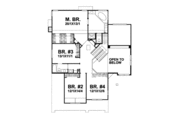 European Style House Plan - 4 Beds 3 Baths 2932 Sq/Ft Plan #50-248 