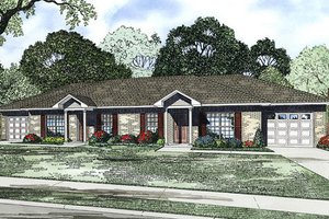 Ranch Exterior - Front Elevation Plan #17-2448