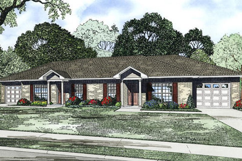 Ranch Style House Plan - 2 Beds 1 Baths 1904 Sq/Ft Plan #17-2448