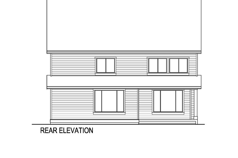 House Blueprint - Exterior - Rear Elevation for Farmhouse House Plan #569-58 - 5 bed, 4 bath