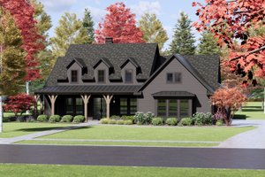 Exterior - Front Elevation 6 for Farmhouse House Plan #1096-66 - 4 bed, 3 bath