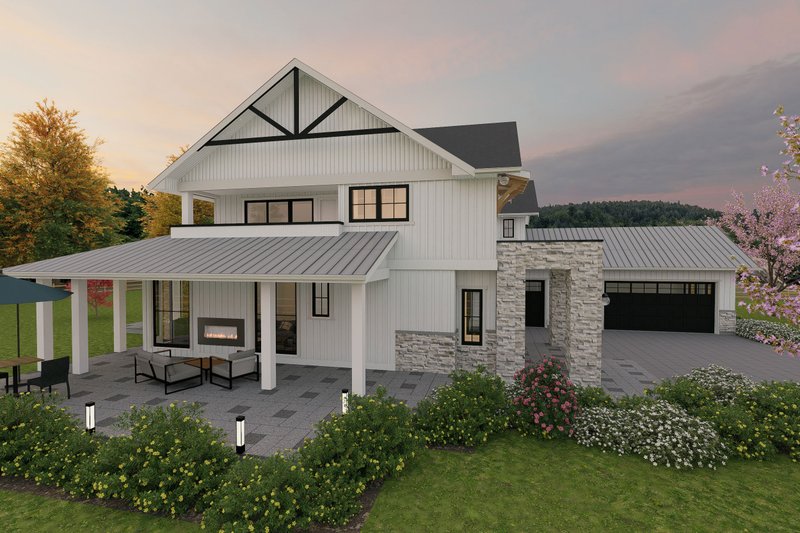 Farmhouse Style House Plan - 5 Beds 5.5 Baths 3978 Sq/Ft Plan #1101-2 ...