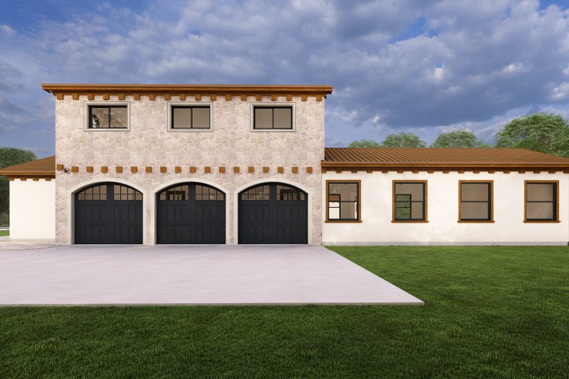House Design - Exterior - Other Elevation 1 for Mediterranean House Plan #1127-24 - 3 bed, 3.5 bath