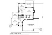 European Style House Plan - 4 Beds 2.5 Baths 2657 Sq/Ft Plan #70-426 