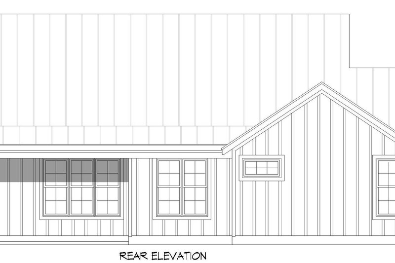 Dream House Plan - Exterior - Rear Elevation for Farmhouse House Plan #932-1178 - 3 bed, 3 bath