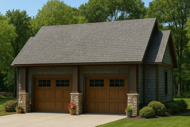 Dream House Plan - Craftsman Exterior - Front Elevation Plan #17-2579