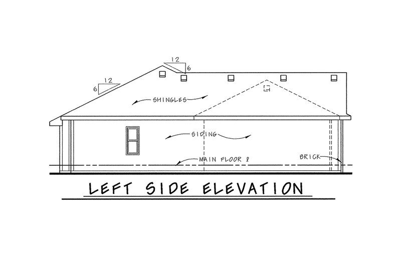 Home Plan - Exterior - Other Elevation for Traditional House Plan #20-2091 - 3 bed, 2 bath