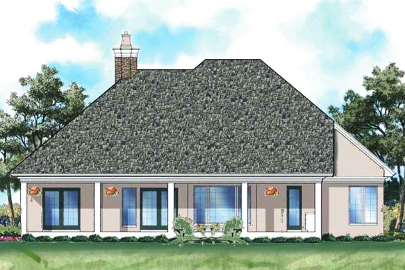 Home Plan - Exterior - Rear Elevation for Ranch House Plan #930-122 - 3 bed, 2 bath