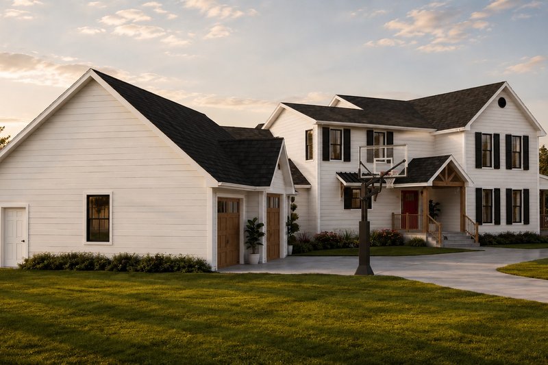 Architectural House Design - Exterior - Other Elevation 3 for Farmhouse House Plan #1064-471 - 4 bed, 2.5 bath