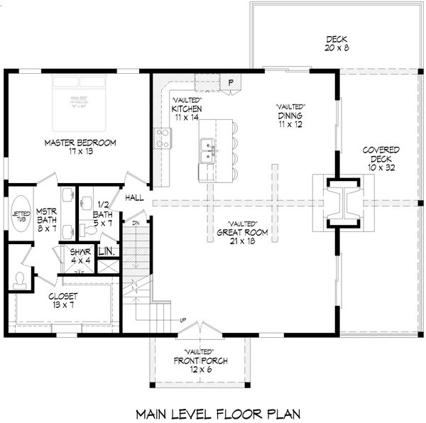 Dream House Plan - Colonial Floor Plan - Main Floor Plan #932-1035