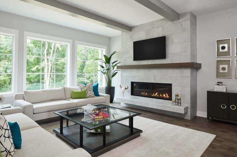 Architectural House Design - Interior - Family Room for Modern House Plan #928-395 - 4 bed, 4.5 bath