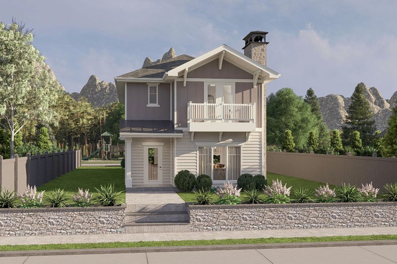 Architectural House Design - Craftsman Exterior - Front Elevation Plan #455-400