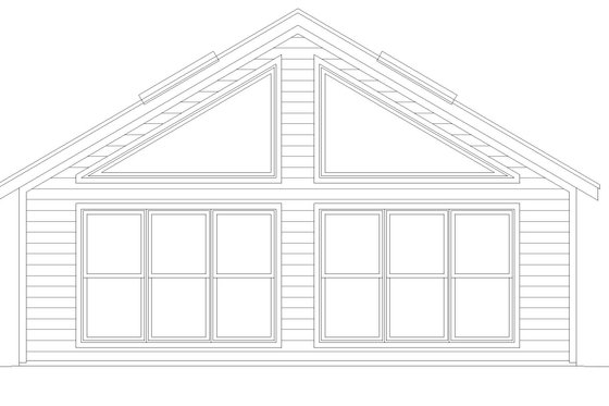 Exterior - Front Elevation 3 for Southern House Plan #932-332, 0 bath