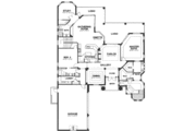 Mediterranean Style House Plan - 3 Beds 4 Baths 3534 Sq/Ft Plan #115-193 