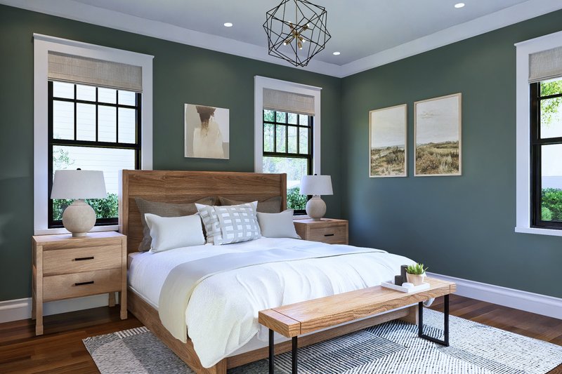 House Blueprint - Interior - Bedroom for Cottage House Plan #54-685 - 2 bed, 2 bath