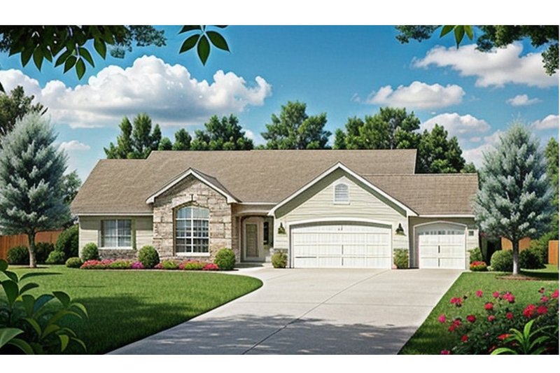 Dream House Plan - Traditional Exterior - Front Elevation Plan #58-179