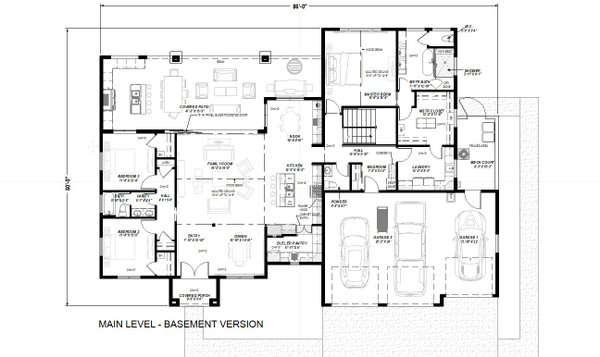 House Plan Design - Contemporary Floor Plan - Main Floor Plan #1069-42