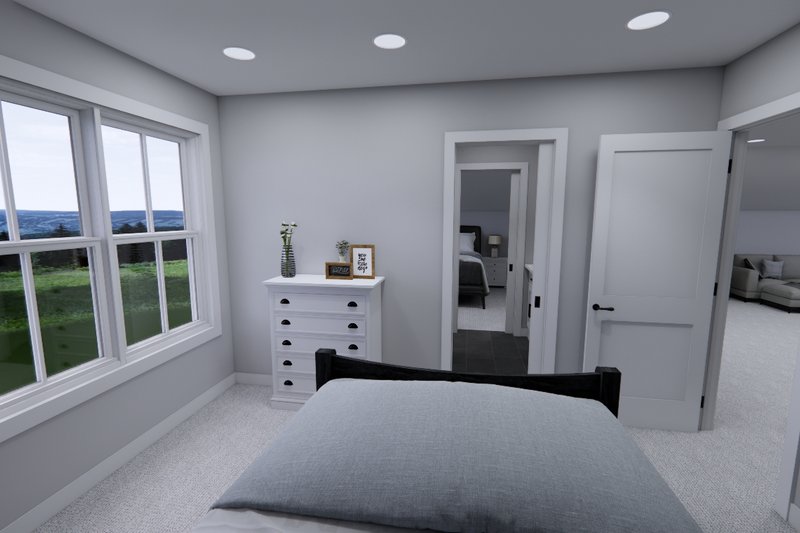 House Plan Design - Interior - Bedroom 1 for Farmhouse House Plan #51-1342 - 5 bed, 4 bath