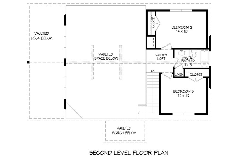 Architectural House Design - Floor Plan - Upper Floor for Southern House Plan #932-792 - 4 bed, 3.5 bath