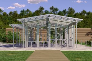 Exterior - Front Elevation 6 for Traditional House Plan #1106-124 - 1 bed, 1 bath