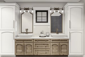 Interior - Bathroom 1 for Colonial House Plan #455-549 - 3 bed, 2.5 bath