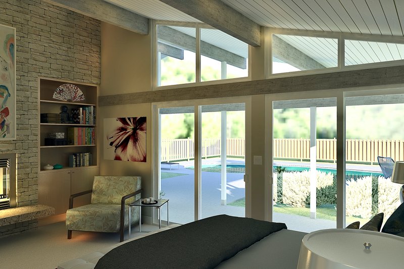 House Design - Interior - Master Bedroom 1 for Ranch House Plan #489-2 - 3 bed, 2.5 bath