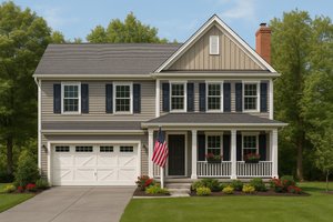 House Blueprint - Traditional Exterior - Front Elevation Plan #20-2580