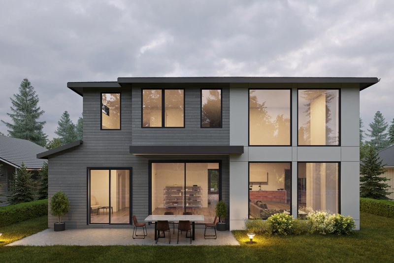 Dream House Plan - Exterior - Rear Elevation for Contemporary House Plan #1066-176 - 5 bed, 4.5 bath