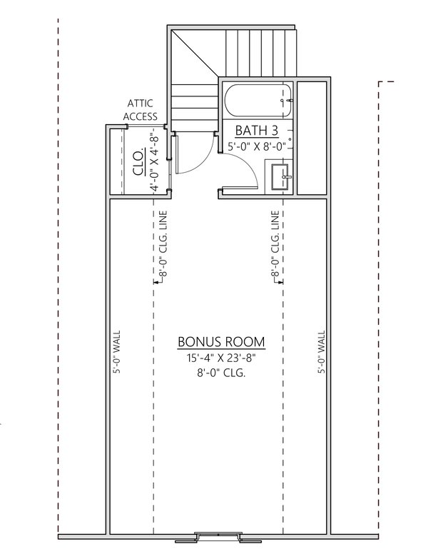 Craftsman Floor Plan - Upper Floor Plan #1094-2