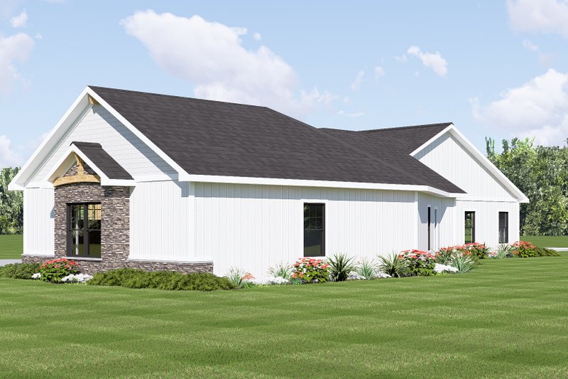 Dream House Plan - Exterior - Other Elevation for Ranch House Plan #1064-483 - 2 bed, 2.5 bath