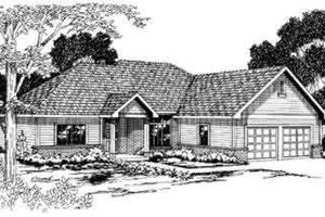 Ranch Exterior - Front Elevation Plan #124-270