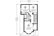 Victorian Style House Plan - 3 Beds 1.5 Baths 1404 Sq/Ft Plan #25-2081 