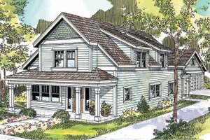 Country Exterior - Front Elevation Plan #124-682