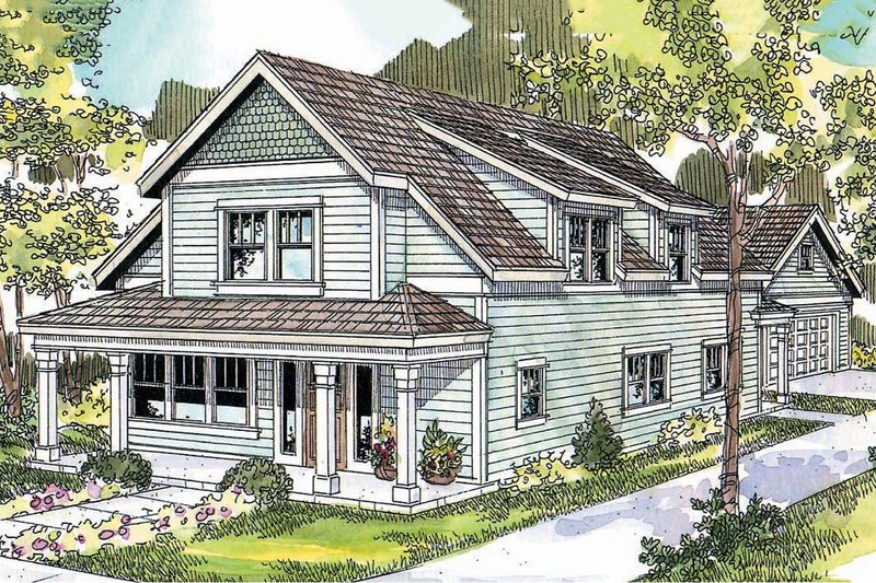 Home Plan - Country Exterior - Front Elevation Plan #124-682
