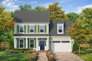 Home Plan - Classical Exterior - Front Elevation Plan #1053-47