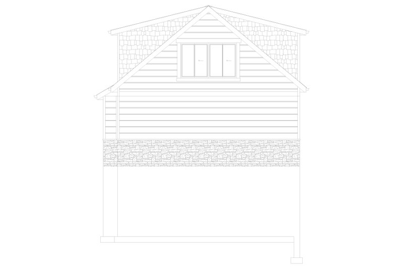 Dream House Plan - Exterior - Other Elevation for Farmhouse House Plan #1060-183 - 1 bed, 1 bath