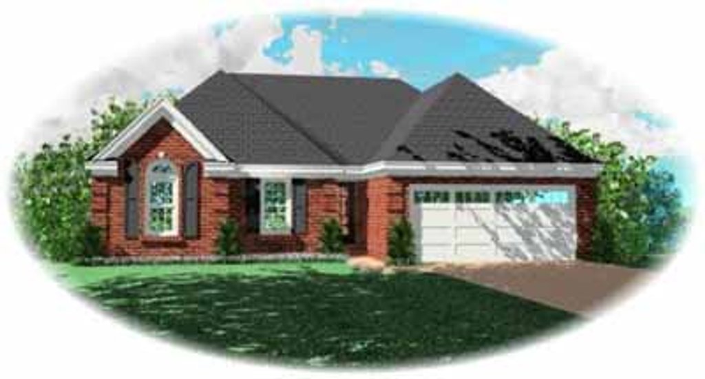 Exterior - Front Elevation 2 for Traditional House Plan #81-216 - 3 bed, 2 bath