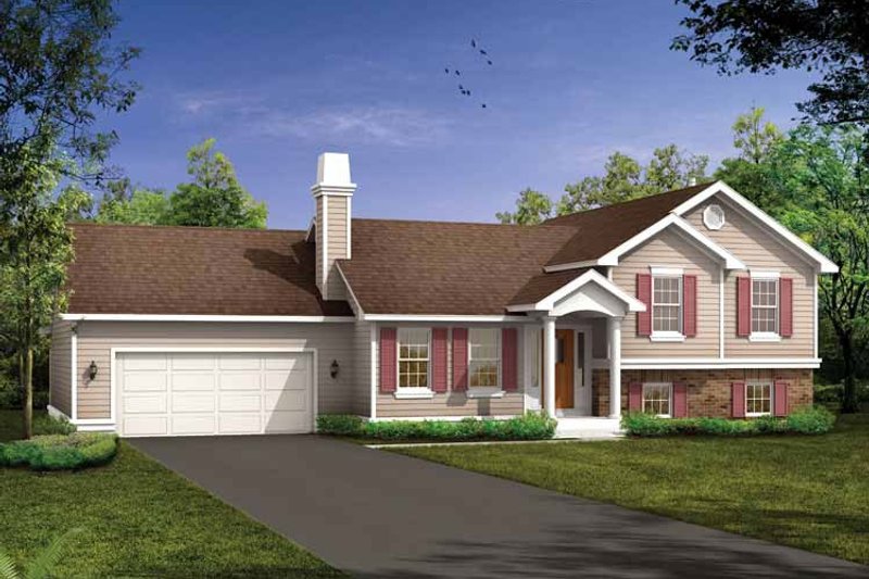 Home Plan - Contemporary Exterior - Front Elevation Plan #47-898