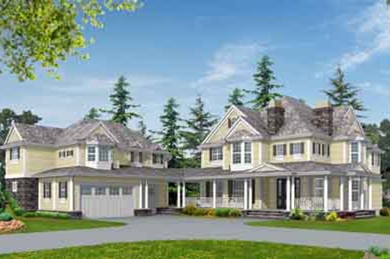House Plan Design - Exterior - Front Elevation for Country House Plan #132-176 - 4 bed, 3.5 bath