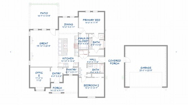 Tudor Floor Plan - Main Floor Plan #1109-2
