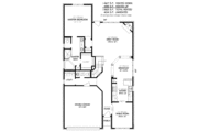 European Style House Plan - 3 Beds 2 Baths 1965 Sq/Ft Plan #424-37 