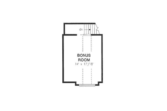 Floor Plan - Other Floor for European House Plan #18-9538 - 3 bed, 2 bath