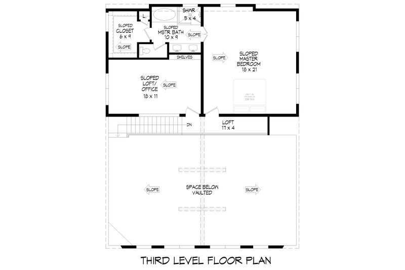 Architectural House Design - Floor Plan - Other Floor for Farmhouse House Plan #932-1159 - 3 bed, 4 bath