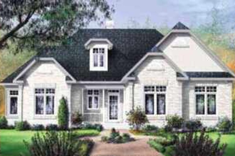 House Plan Design - European Exterior - Front Elevation Plan #25-131
