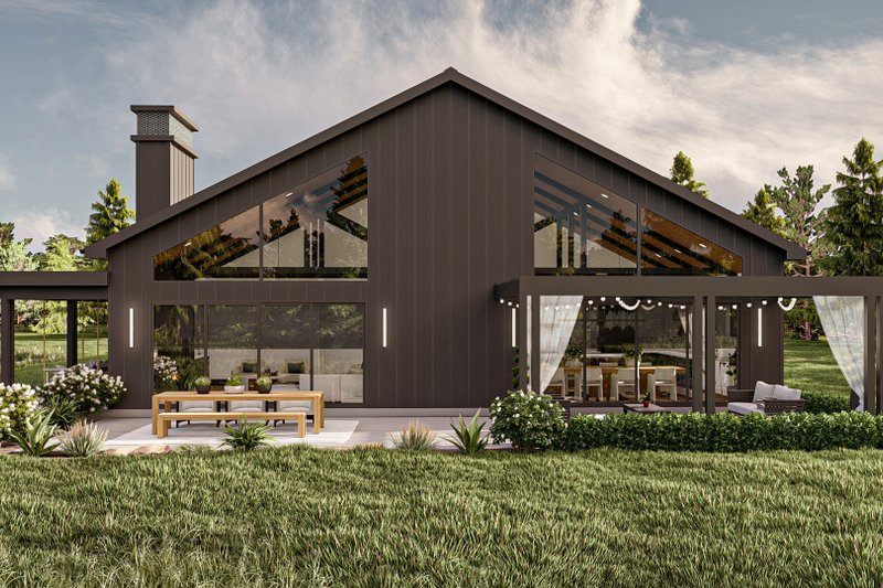 House Plan Design - Exterior - Other Elevation 1 for Barndominium House Plan #455-542 - 3 bed, 4.5 bath