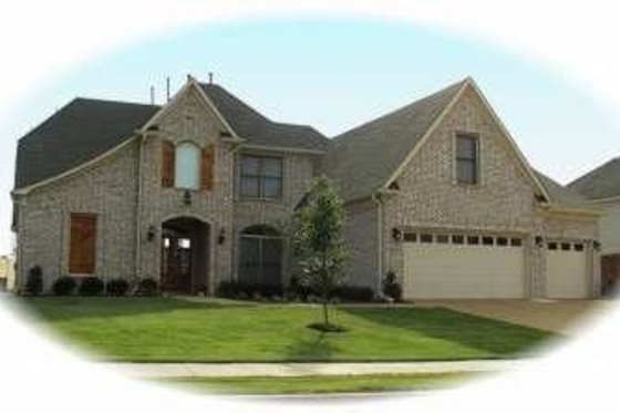 Exterior - Front Elevation for European House Plan #81-980 - 4 bed, 3.5 bath
