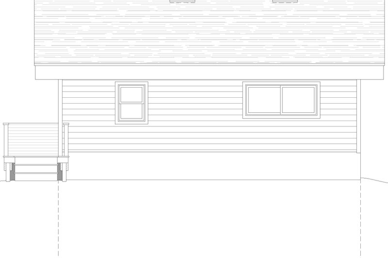 House Plan Design - Exterior - Rear Elevation for Contemporary House Plan #932-1041 - 1 bed, 1 bath