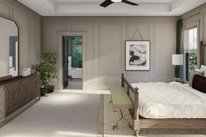 Home Plan - Interior - Master Bedroom for Modern House Plan #455-638 - 3 bed, 2.5 bath
