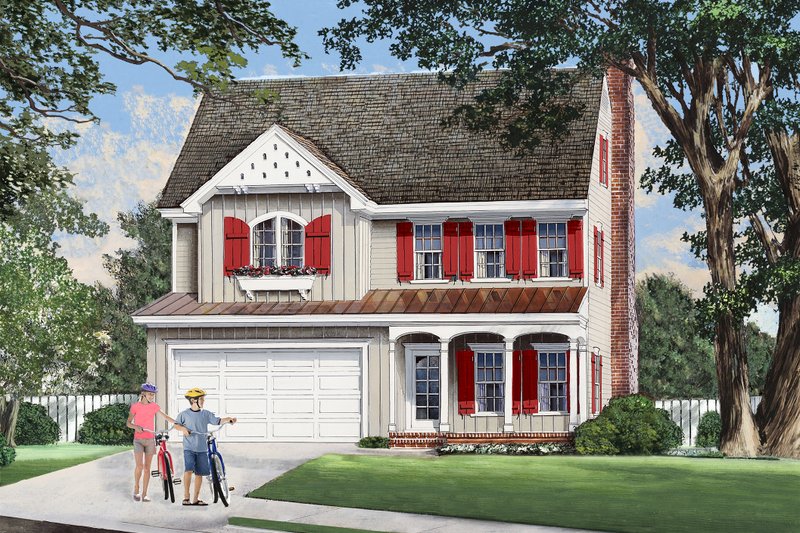 Home Plan - Country Exterior - Other Elevation Plan #137-283